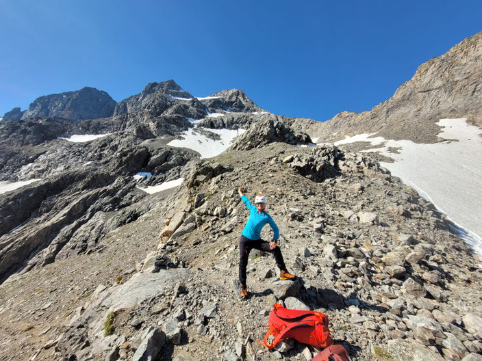 Grand Pic de la Meije, Traversée de la Meije, Téléphérique des Glaciers de la Meije (Gare de Peyrou d' Amont), Refuge du Promontoire, les Enfetchores, Mejie, Überschreitung Barre des écrin, écrinmassiv, La Grave