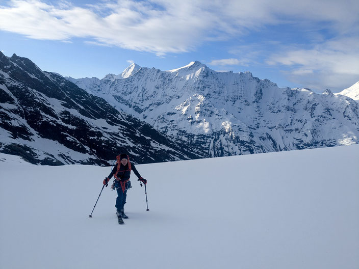 Skitour, Schweiz, Skihochtour, Schweiz, Wallis, Lötschental, Tschingelhorn, Tschingelhore, Tschingelhoren, Fafleralp, Blatten