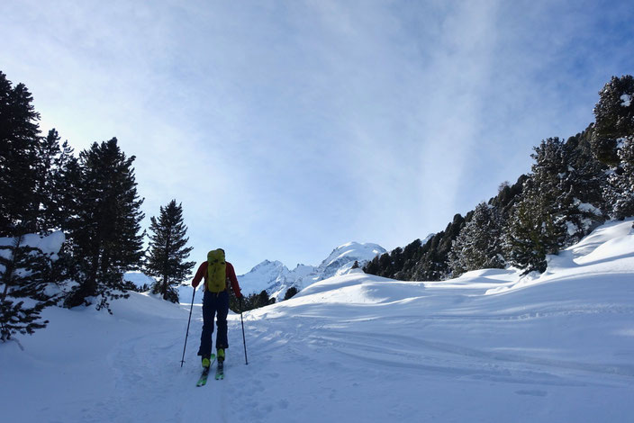 Piz Mandra, Skitour, Engadin, Pontresina, Morteratsch, Bernina, Palü, Graubünden, Chünetta