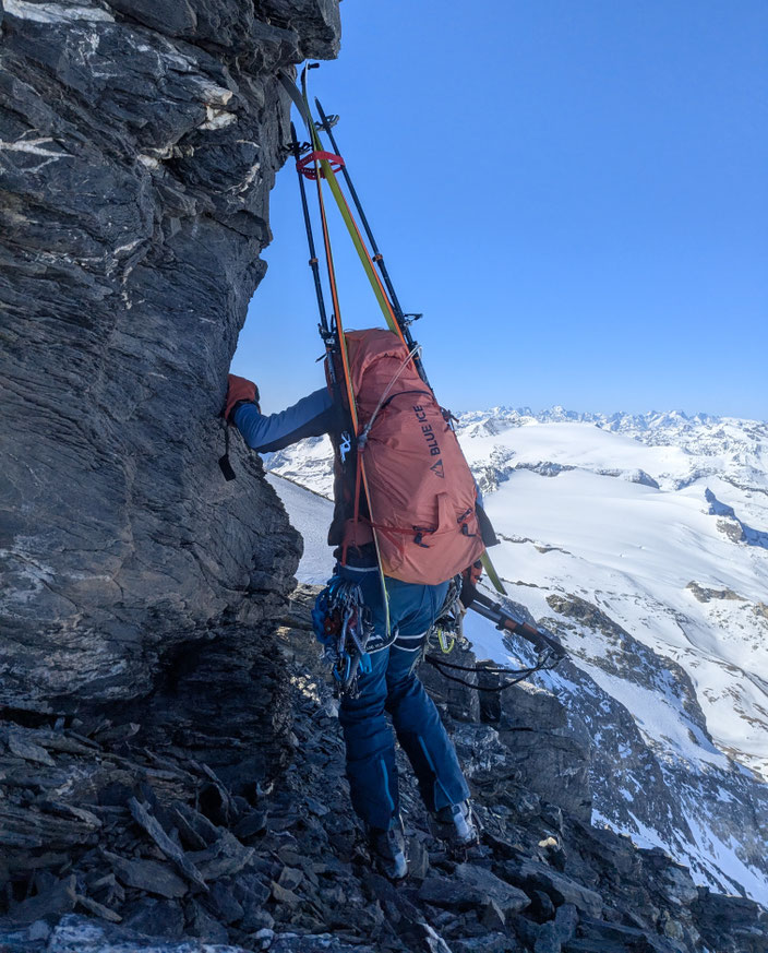Grande Casse, la grande Casse, Zentrale Nordwand, Vanoise, Refuge du Col de la Vanoise