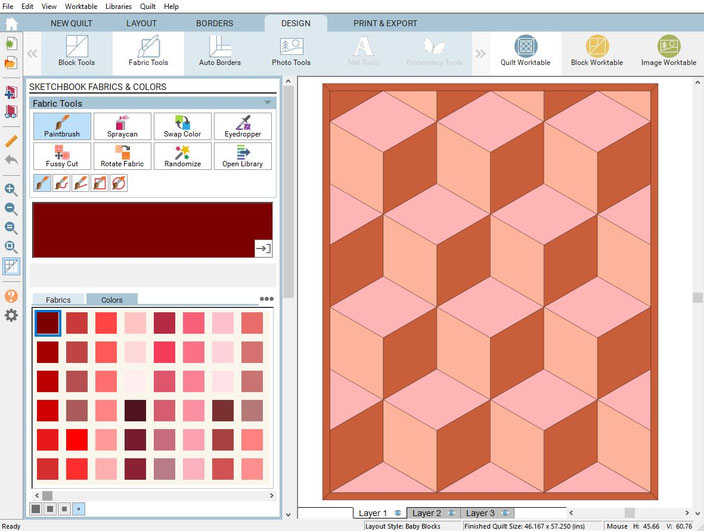 EQ8 Design Baby Block Quilt