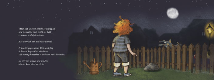 Bilderbuchseite: Der kleine Nachtgieger