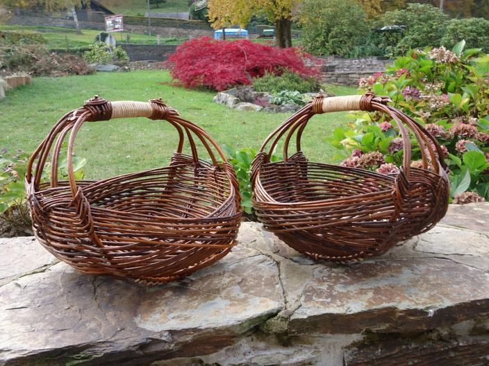 Panier Zarzo en osier brut