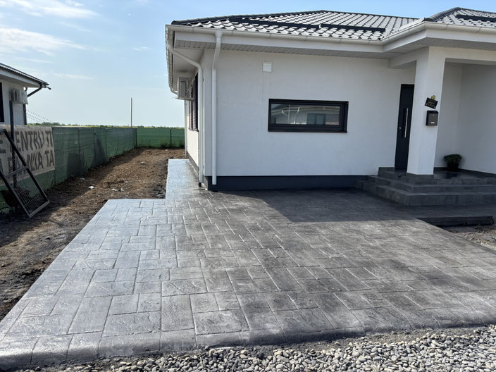 beton elicopterizat și amprentat