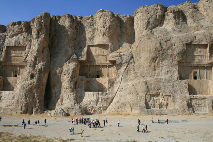 Naqsh-e Rustam, Tomba de Darios I,521-485 a.C. Dinastia Aquemènida