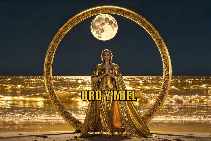 BENDICIÓN PODEROSA ORO Y MIEL PARA ATRAER DINERO ABUNDANCIA - PROSPERIDAD - RIQUEZA FELICIDAD Y PAZ -PROSPERIDAD UNIVERSAL www.prosperidaduniversal.org