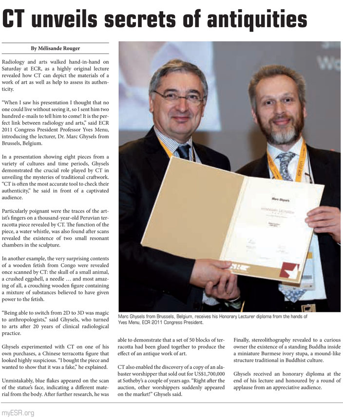 Honorary diploma: ECR 2011 • Vienna, Austria