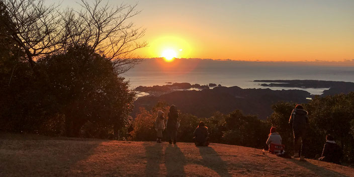 妙法山月見ヶ原からの初日の出