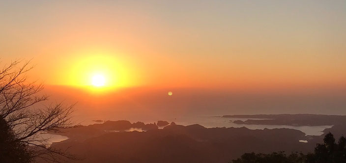 妙法山の初日の出