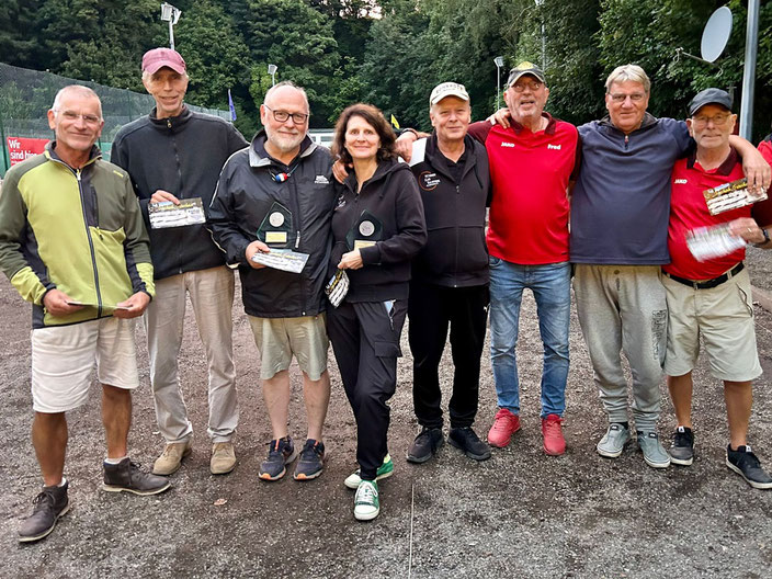vlnr: Reinhard Steffen • Wolfgang Düsterhöft • (Martin Schwarz fehlt) Jürgen Wahl • Brigitte Kersten • Thomas Kersten Fred Bisschop • Johannes Stürznickel • Wim Peeters (Quelle: BPV-NRW)