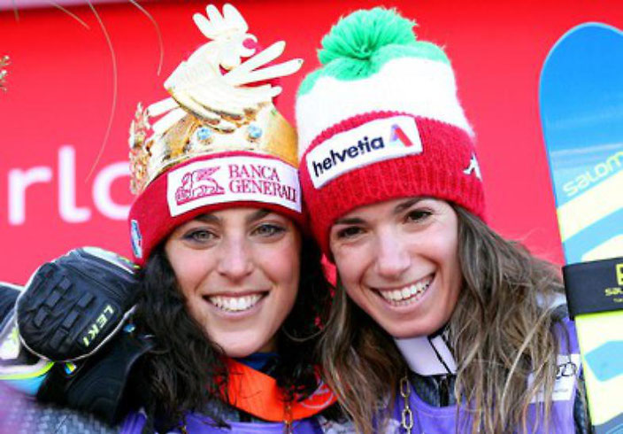 Federica Brignone e Marta Bassino  doppietta nel gigante femminile di Soelden  Foto credit FISI