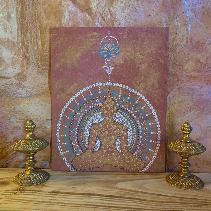 Buddha, Bildgröße 30 x 25 cm