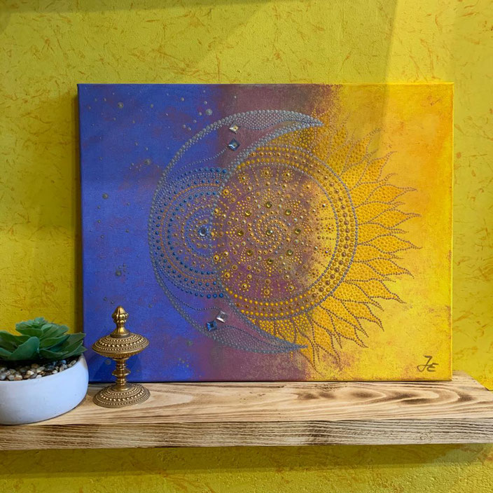 Sonne & Mond, Bildgröße 40 x 50 cm 
