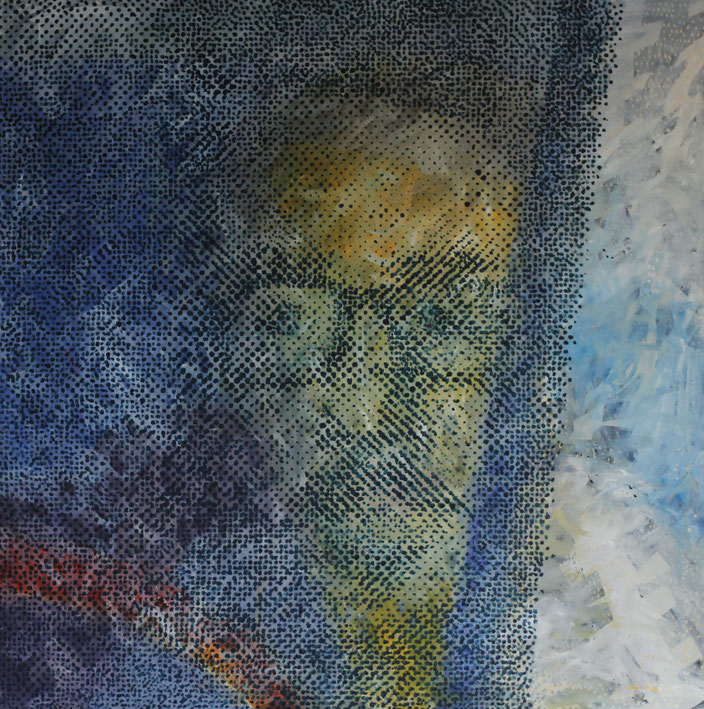 Johannes, 2011/2021, Öl auf Leinwand, 100,0 cm x 100,0 cm