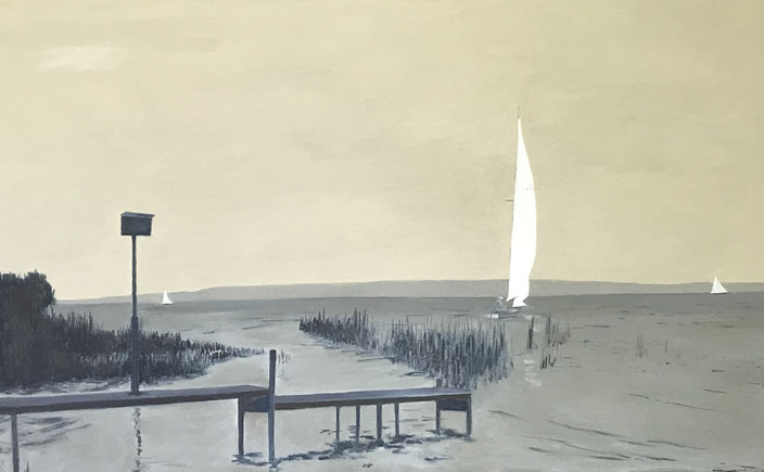 o.T., 06/2024, Öl auf Leinwand, 54,5 cm x 87,5 cm