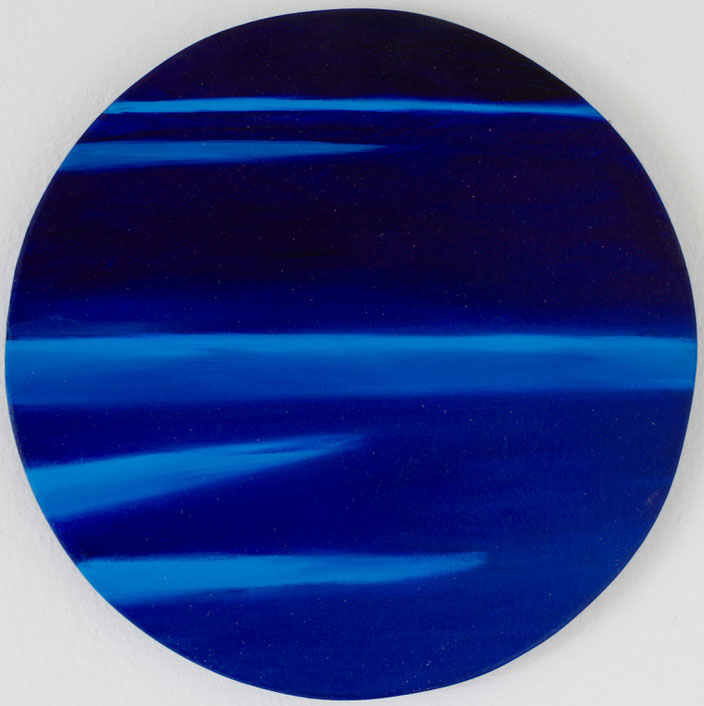 o.T., 07/2020, Öl auf Holz, Durchmesser 29,6 cm