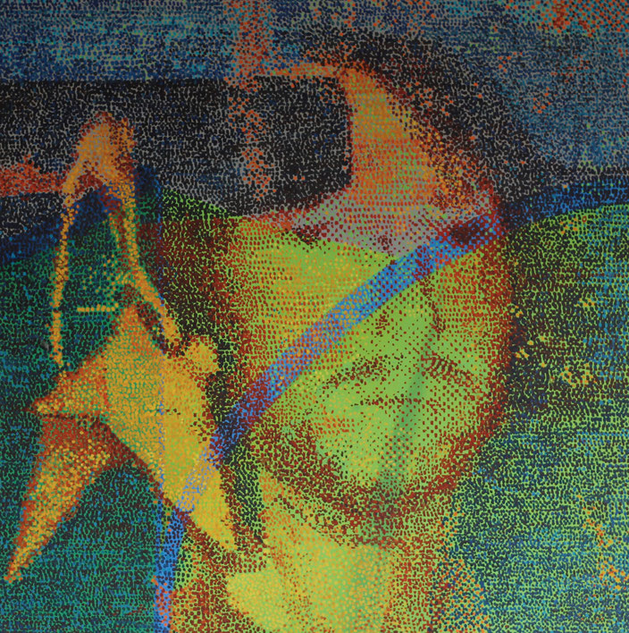 David, 11/2017, Öl auf Leinwand, 100,0 cm x 100,0 cm
