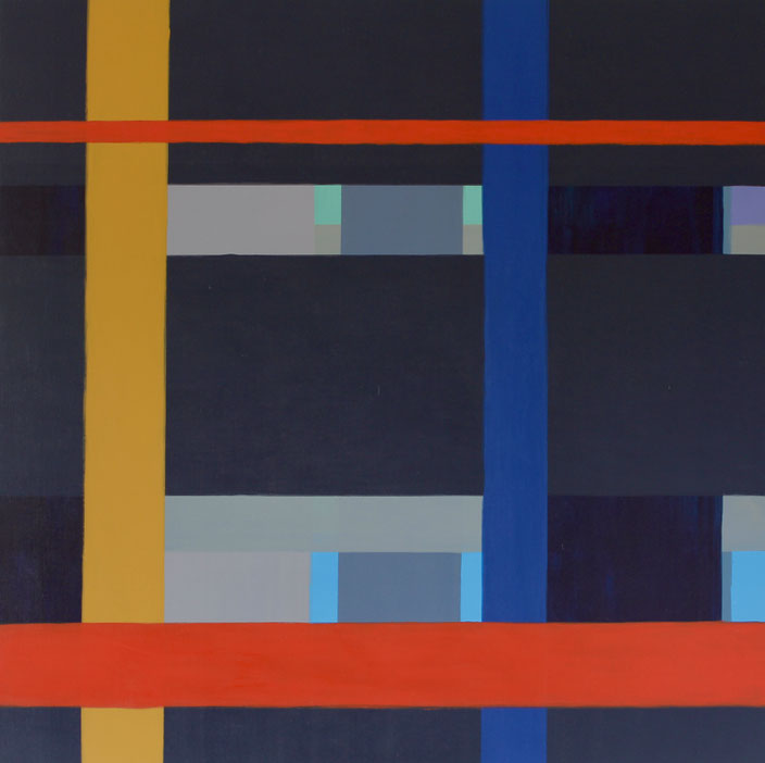 Streifenkomposition, Acryl auf Leinwand
