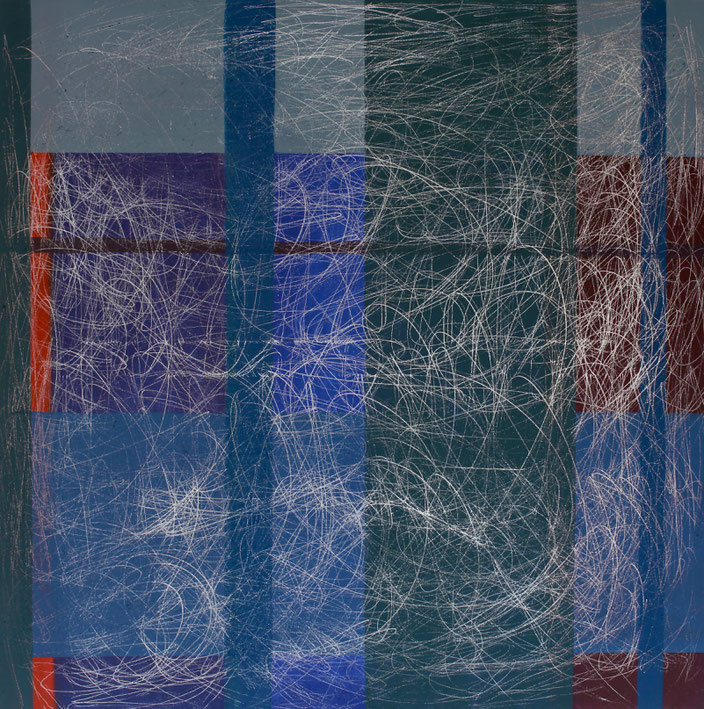 Streifenkomposition, Acryl auf Leinwand