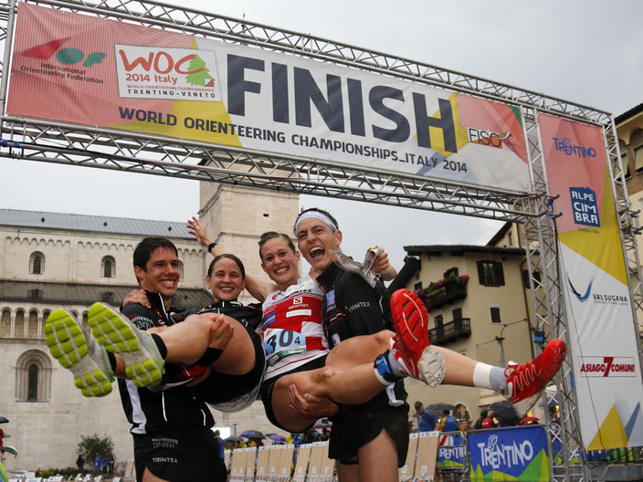 ... in Trento zusammen mit Martin Hubmann, Rahel Rüdlinger (Friederich) und Matthias Kyburz