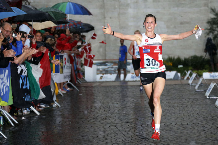 2014 - WM Italien - Emotionen beim Sieg an der ersten Sprintstaffel in der Geschichte der OL-WM