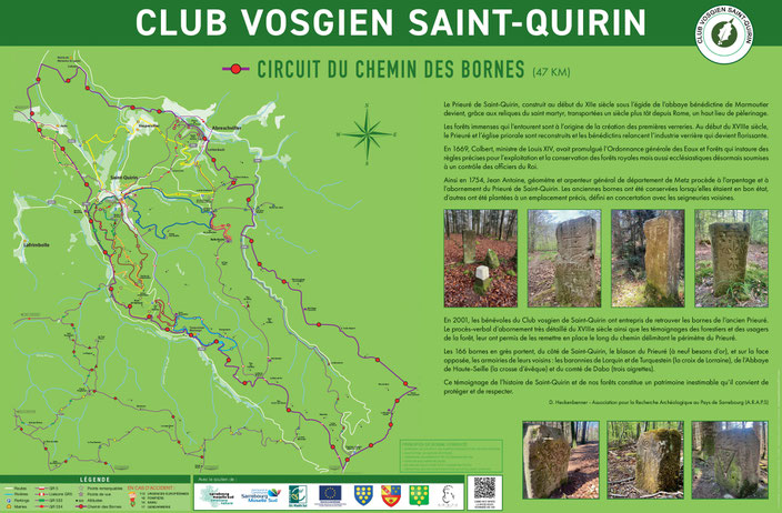 Chemin des Bornes Club Vosgien de Saint-Quirin