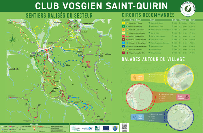 Circuits recommandés Club Vosgien Saint-Quirin