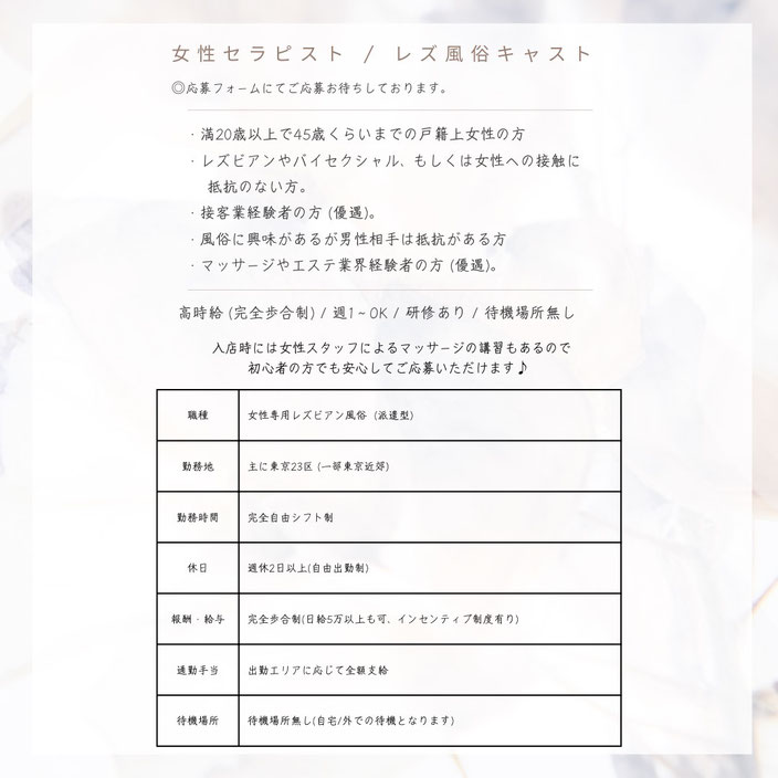 secret求人概要バナー
