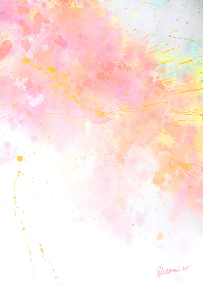 四季のひかり～夏～（74×55cm・アクリル・2018年）　Summer Light of the Four Seasons (74×55 cm · Acrylic · 2018)