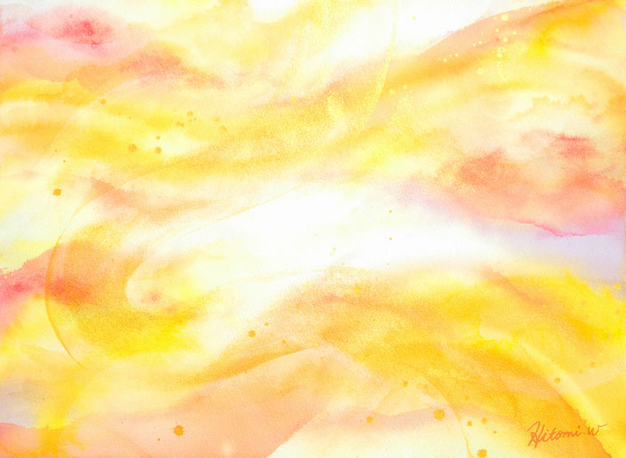 逢魔が時の出逢い（55×74cm・アクリル・2019年）　Twilight Encounter (55×74 cm · Acrylic · 2019)