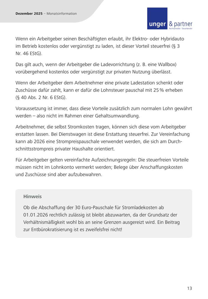 Mandanteninformationen Dezember 2025 - Seite 13