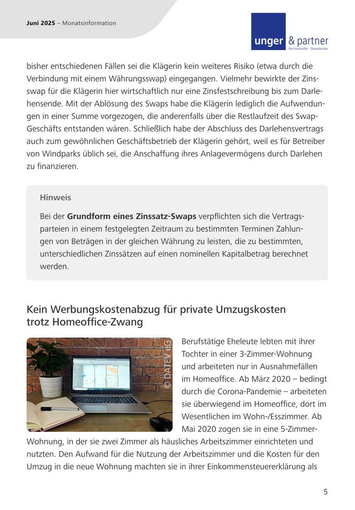 Mandanteninformationen Juni 2025 - Seite 5