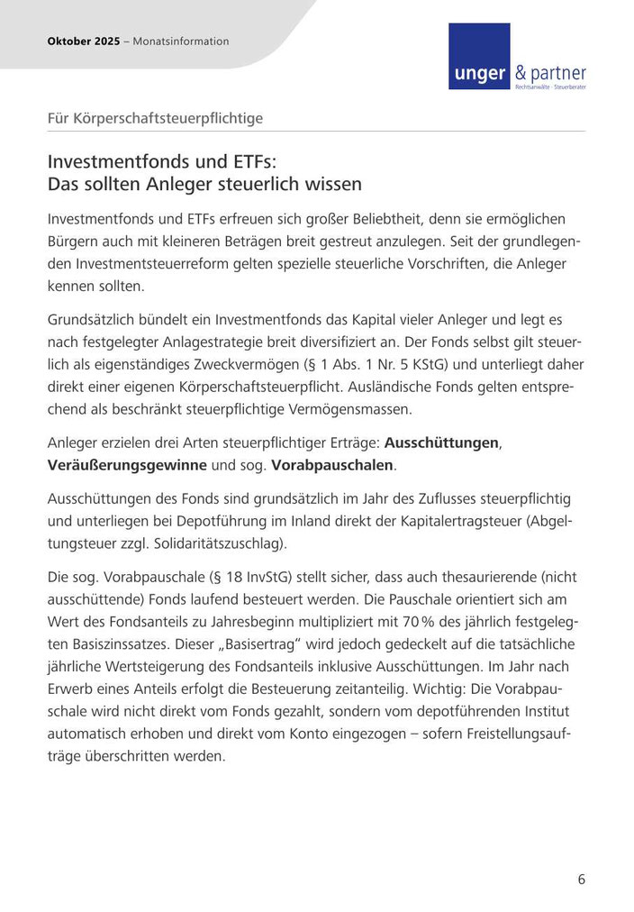 Mandanteninformationen Oktober 2025 - Seite 6