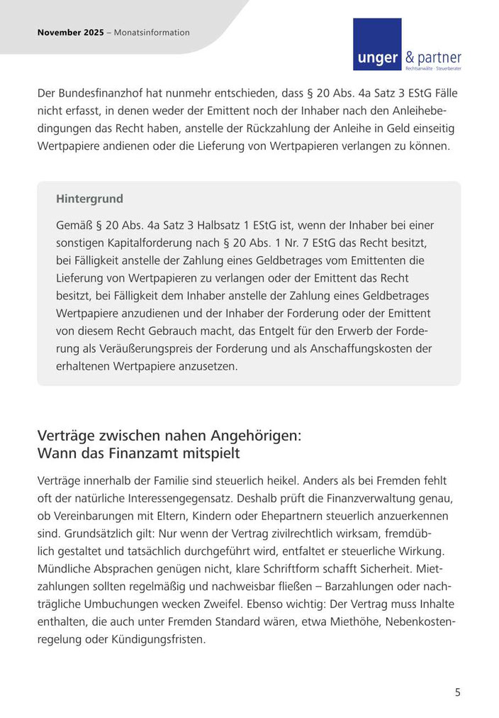 Mandanteninformationen November 2025 - Seite 5