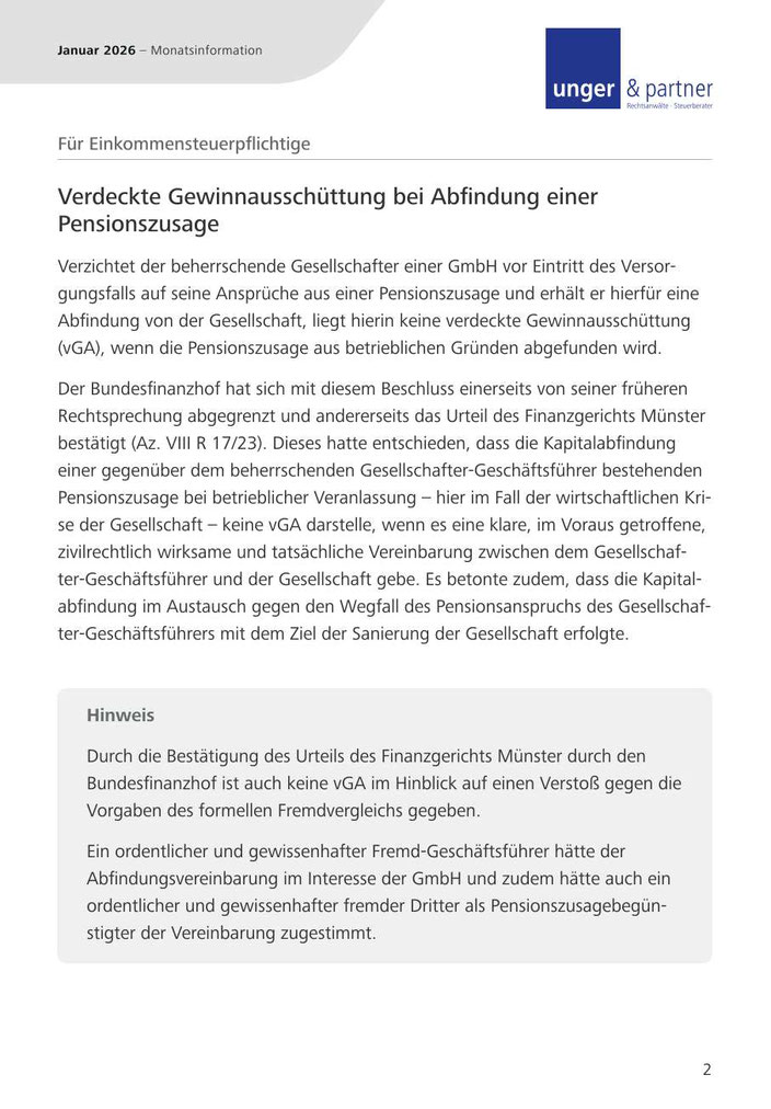 Mandanteninformationen Januar 2026 - Seite 2