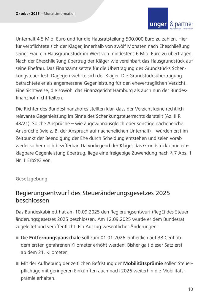 Mandanteninformationen Oktober 2025 - Seite 10