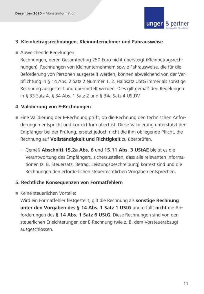 Mandanteninformationen Dezember 2025 - Seite 11