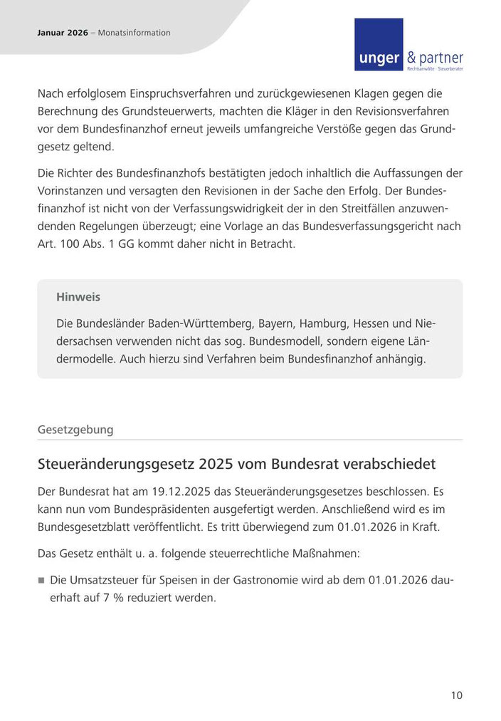 Mandanteninformationen Januar 2026 - Seite 10