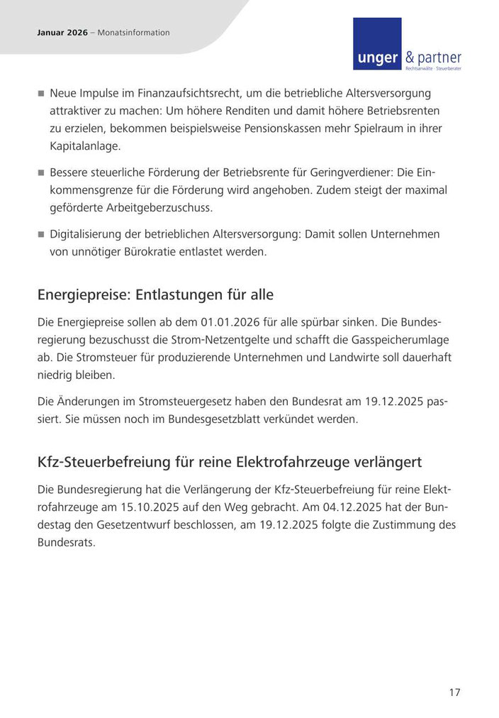 Mandanteninformationen Januar 2026 - Seite 17