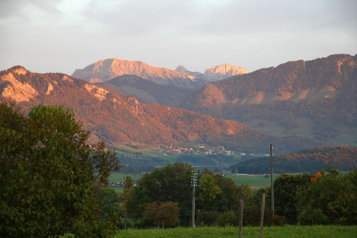 Magnifique vue sur les alpes fribourgoises