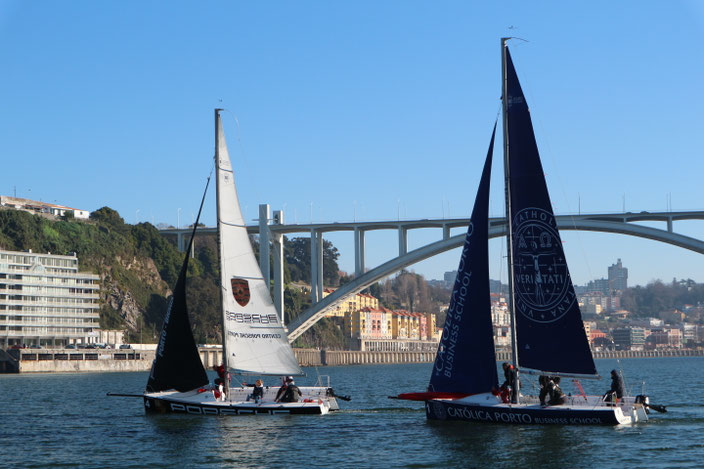 Segelschiffe auf dem Rio Douro