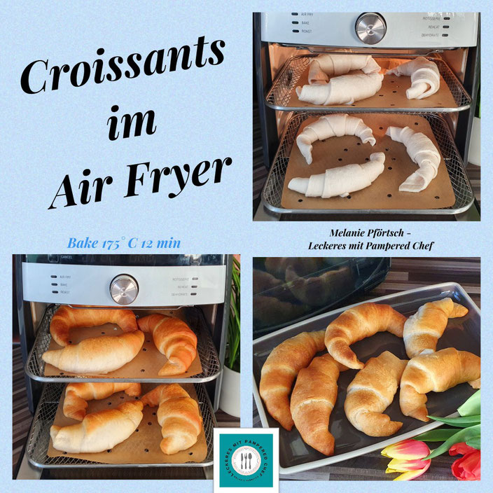Croissants Air Fryer Deluxe Pampered Chef Frühstück