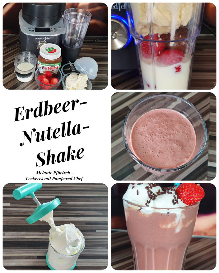 Erdbeer-Nutella-Shake Deluxe Blender Becher Pampered Chef