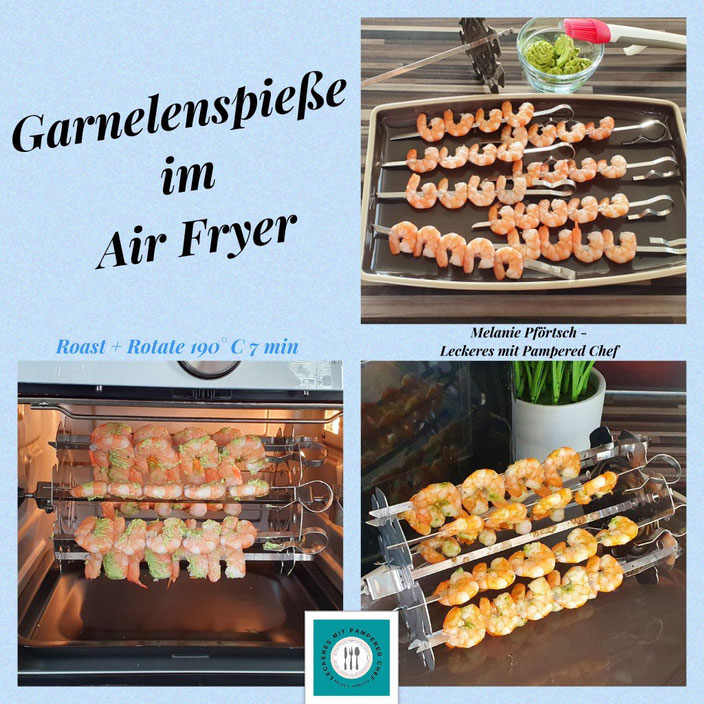 Garnelenspieße Deluxe Air Fryer Spieße Pampered Chef