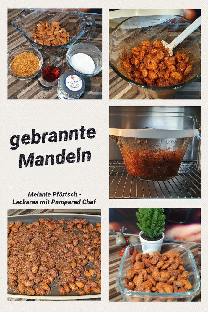 gebrannte Mandeln kleine Nixe Mini Packs an Kuchengitter kleiner Wicht Servierplatte