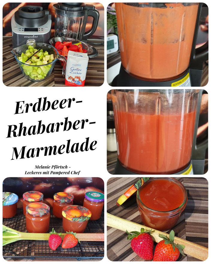 Erdbeer-Rhabarber-Marmelade Deluxe Blender Pampered Chef Kuchengitter