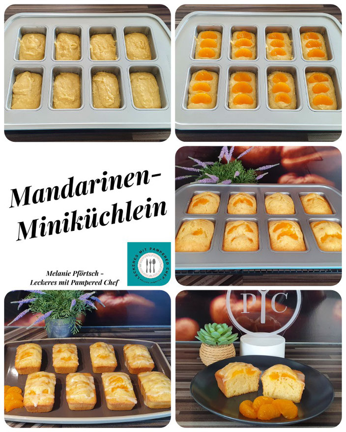 Mandarinen Miniküchlein Minikuchen Form Pampered Chef Backform