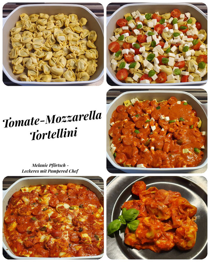 Tomate-Mozzarella-Tortellini großer Bäker Kuchengitter Stoneware