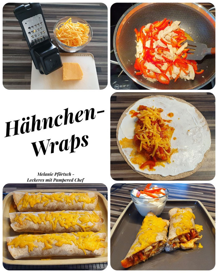 Hähnchen Wraps Melanie Pförtsch Leckeres mit Pampered Chef