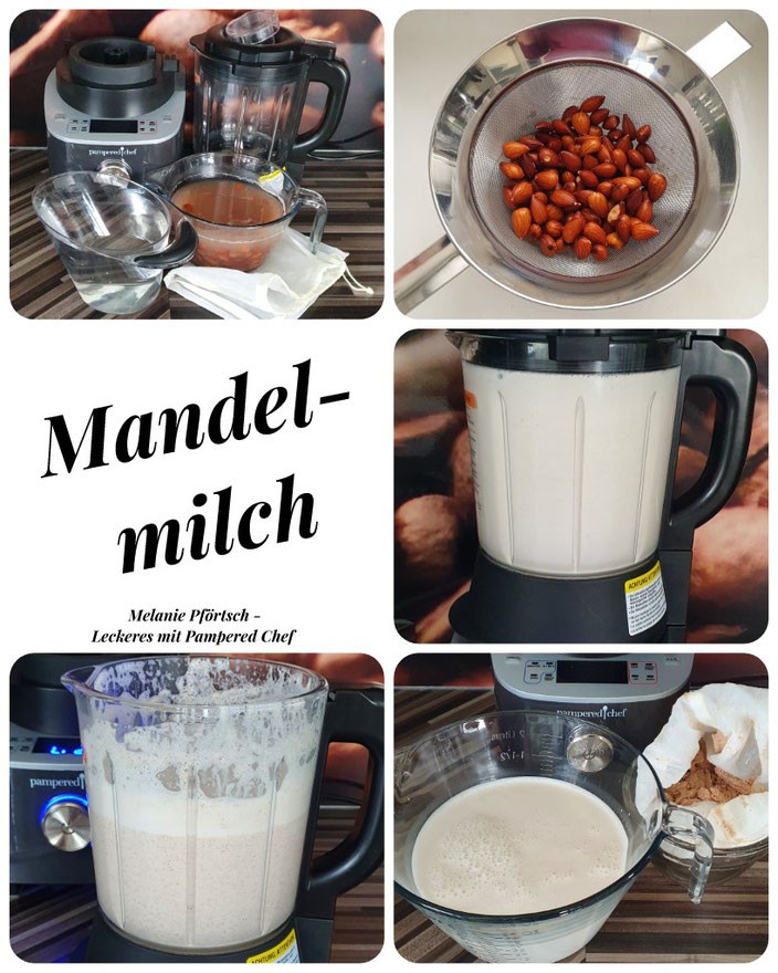 Mandelmilch alternative Milch vegan Deluxe Cooking Blender Pampered Chef